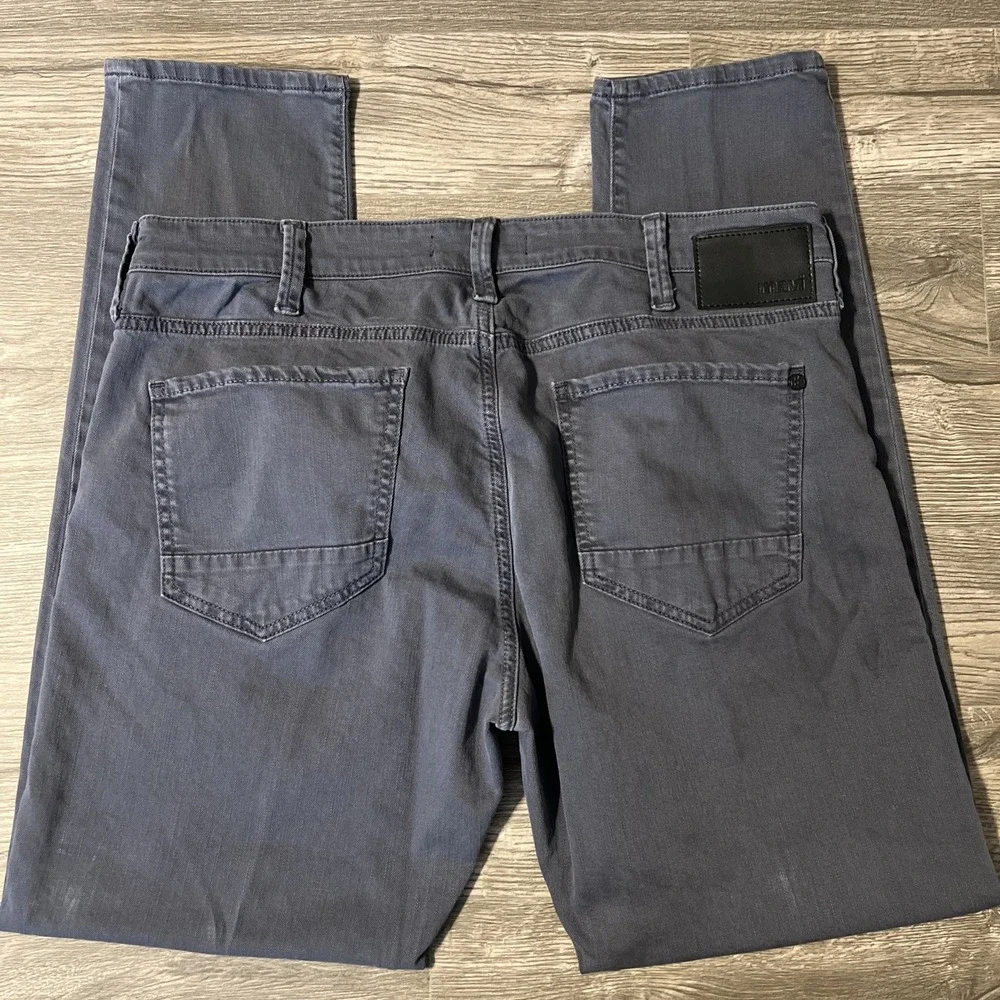 Mavi James Skinny Leg Dark Blue/Gray Stretch Men's Denim Jean Pants Size 38x32 - Picture 3 of 11